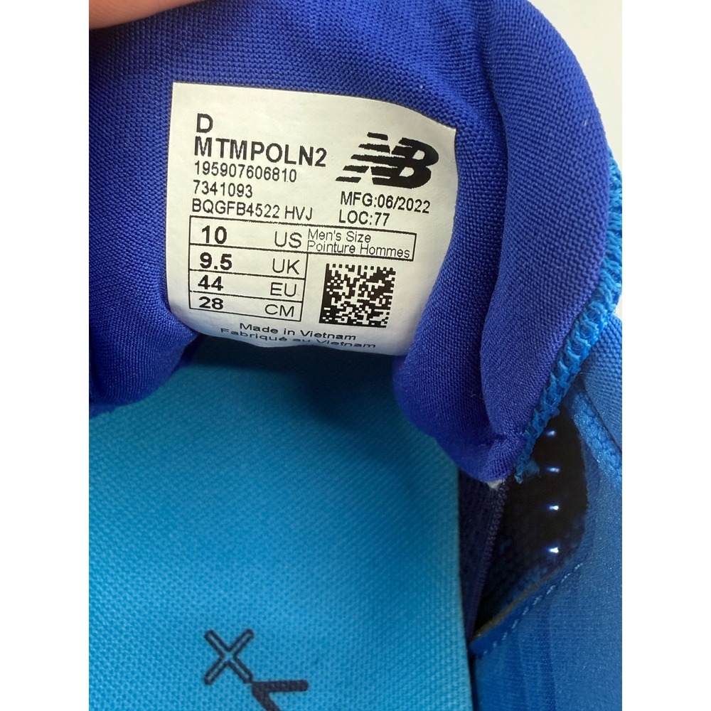 New Balance Fresh Foam X Tempo v2 Blue Mens Running Shoes MTMPOLN2 Size 10 - Picture 4 of 5